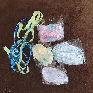 Various Tie Dye Colorful Shoe Strings Bundle